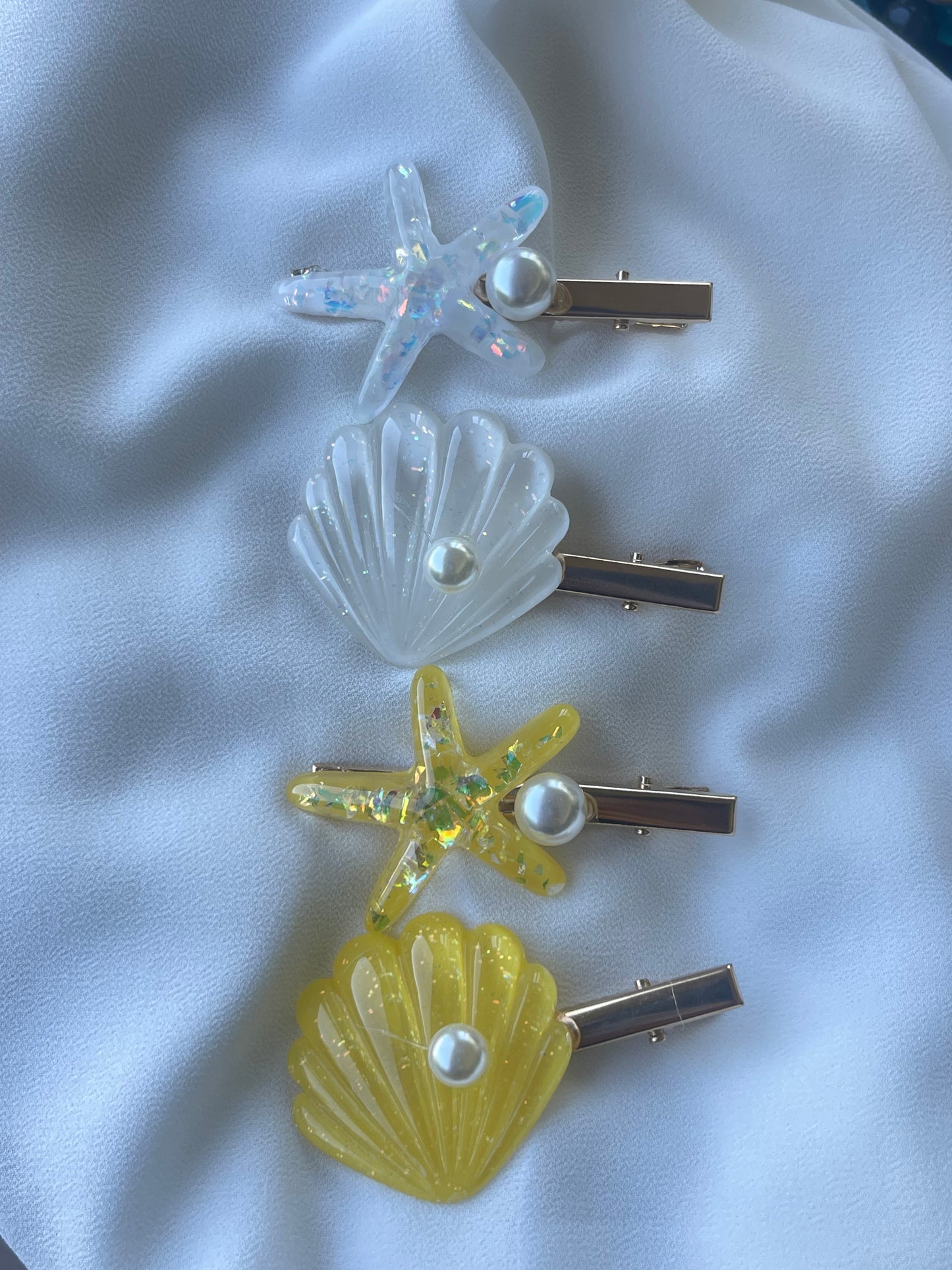 Seaside Summer Hair Pins🌊🤍✨