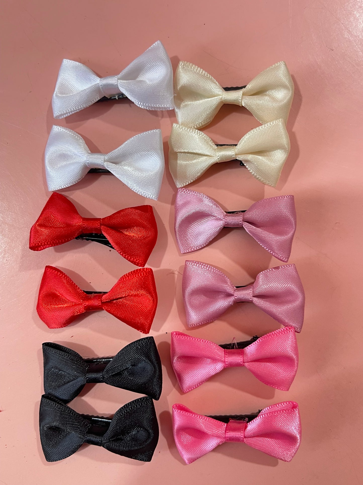 Mini Bow Tie-Hair Clip- Pairs of 2