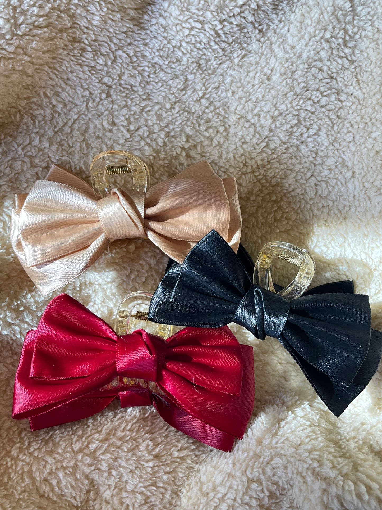 Festive Bow Tie Claw Clip