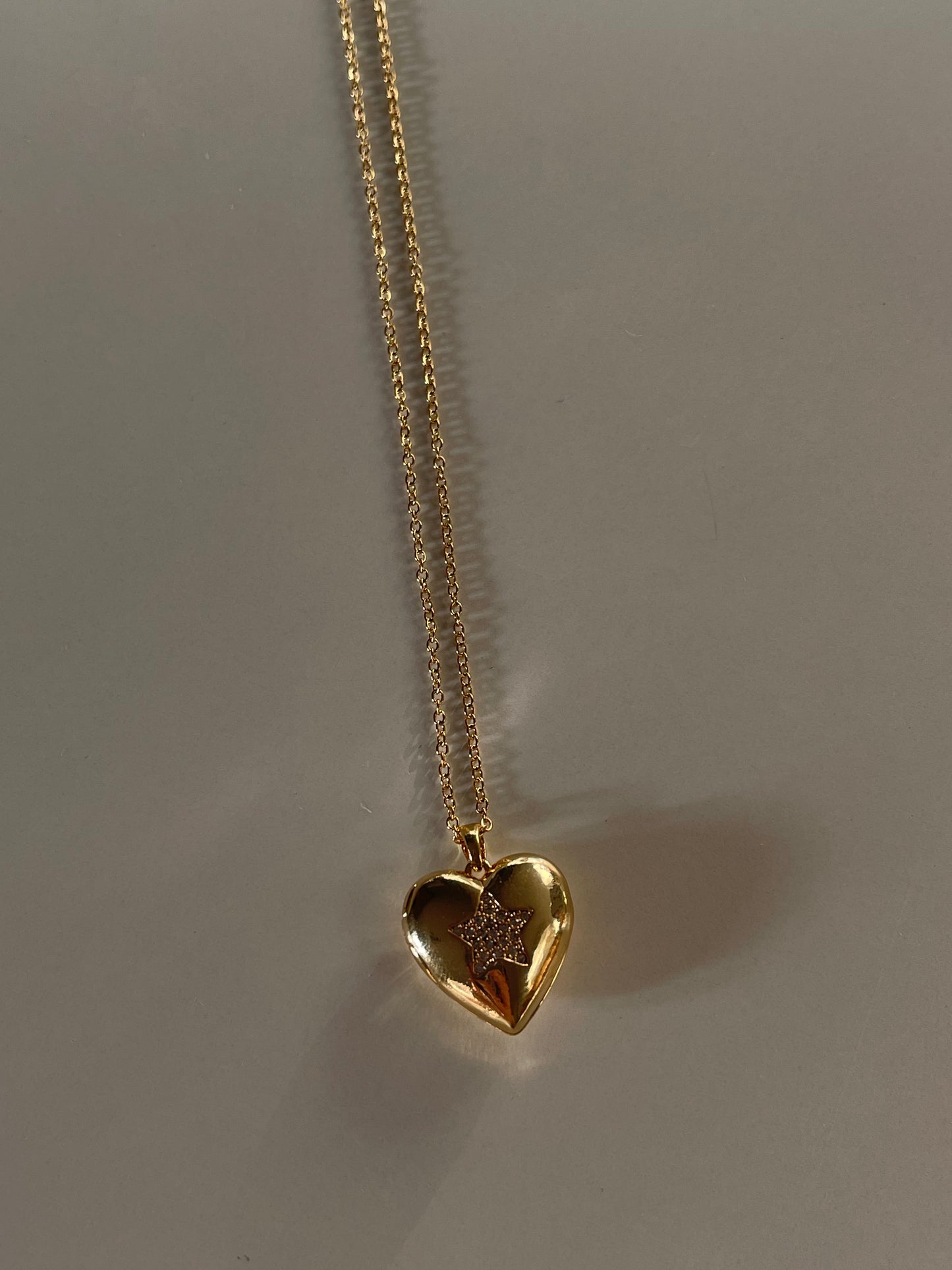 Heart Locket Necklace - Star Edition (Stainless Steel)
