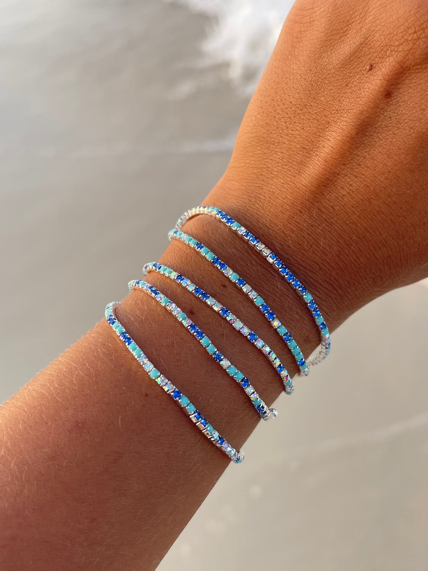 Stretchy Tennis Bracelets (Sold in Ones)