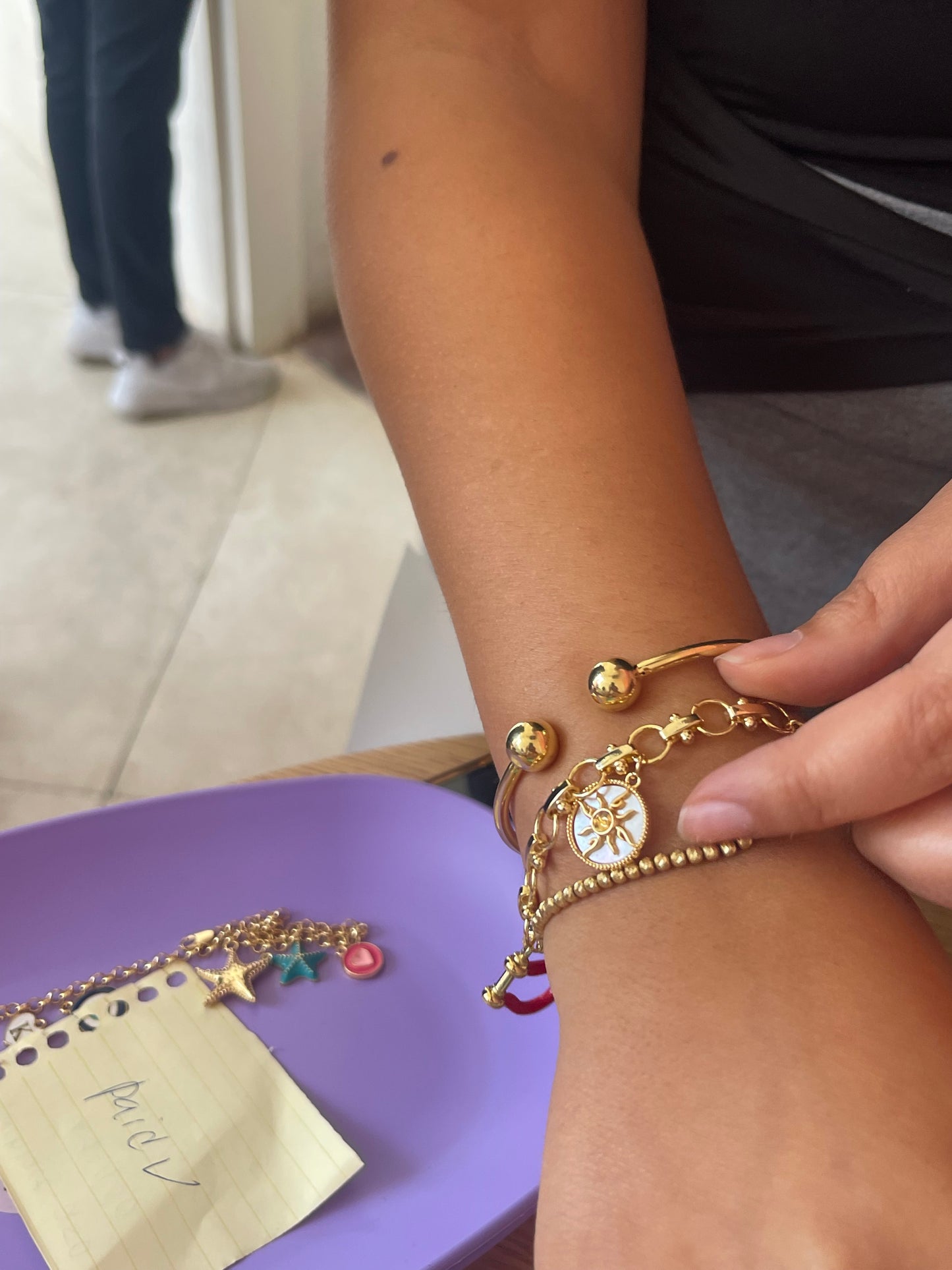 Sun Charm- Gold Plated