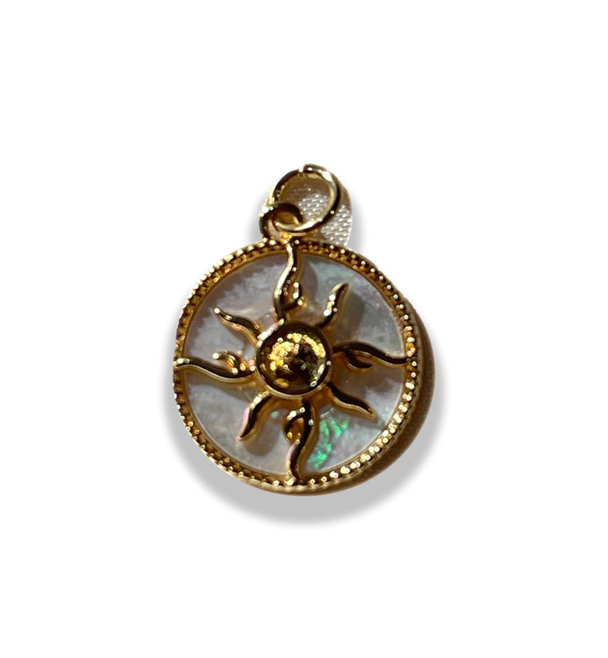 Sun Charm- Gold Plated