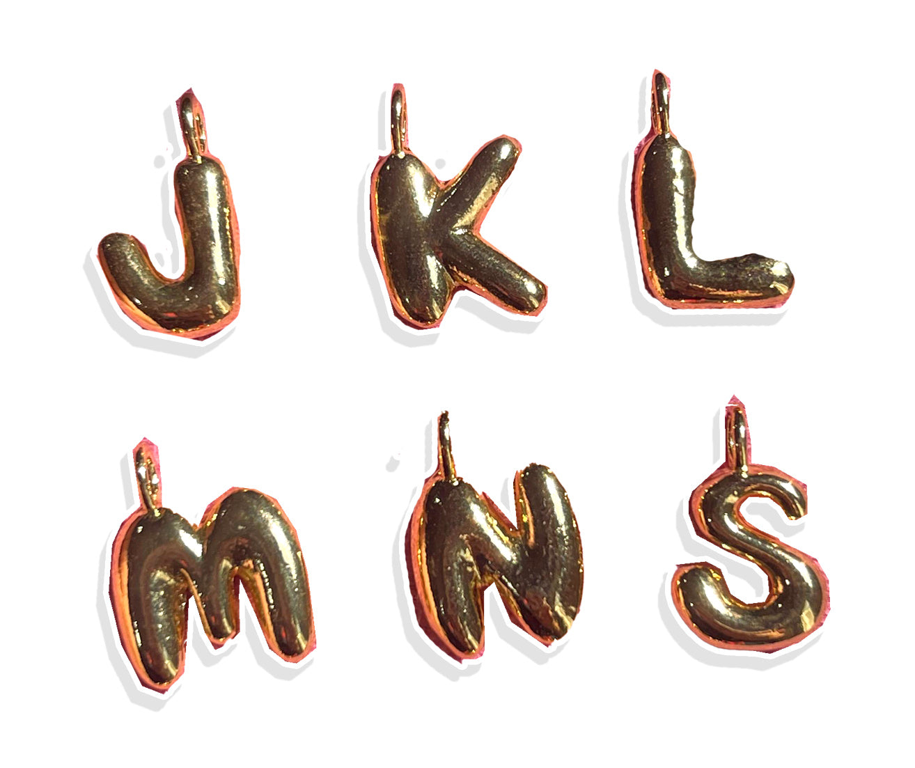 Bubble Letter Charm!✨(gold plated)