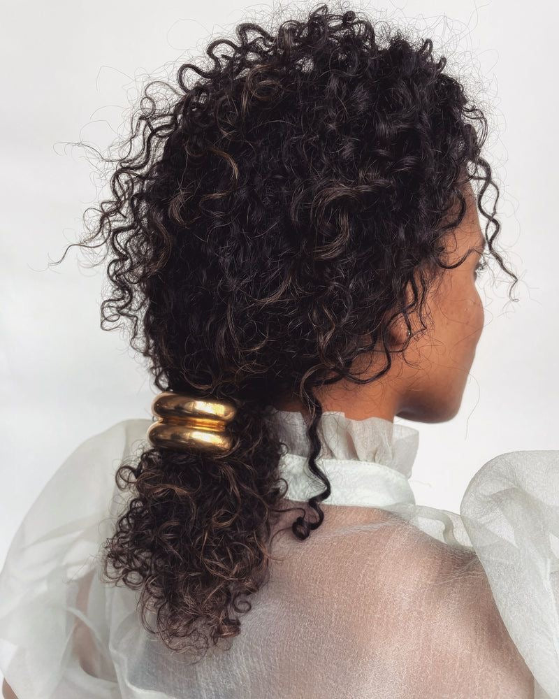 Double Gold Hair Tie