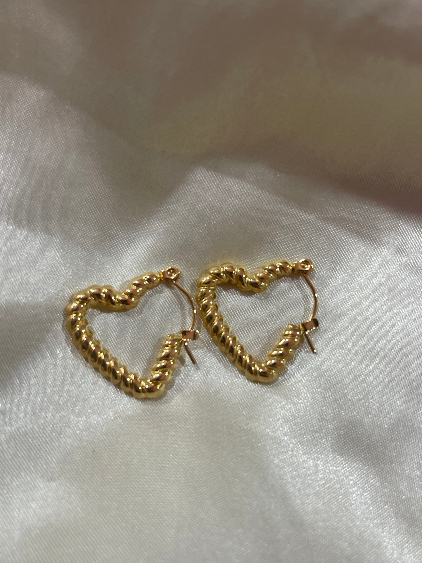Heartbeat Hoops- Stainless Steel✨