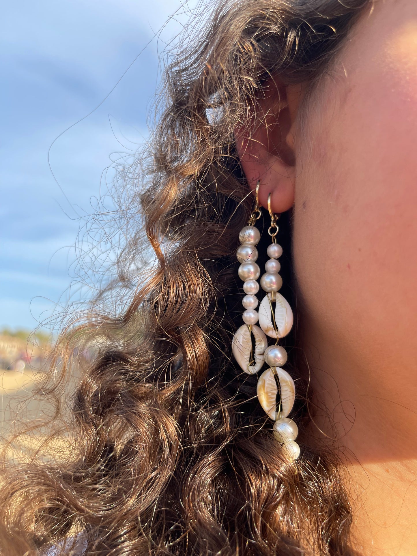 Seashell Statement Earrings