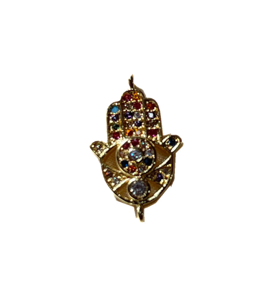 Evil Eye Kaf- Gold Plated Charm