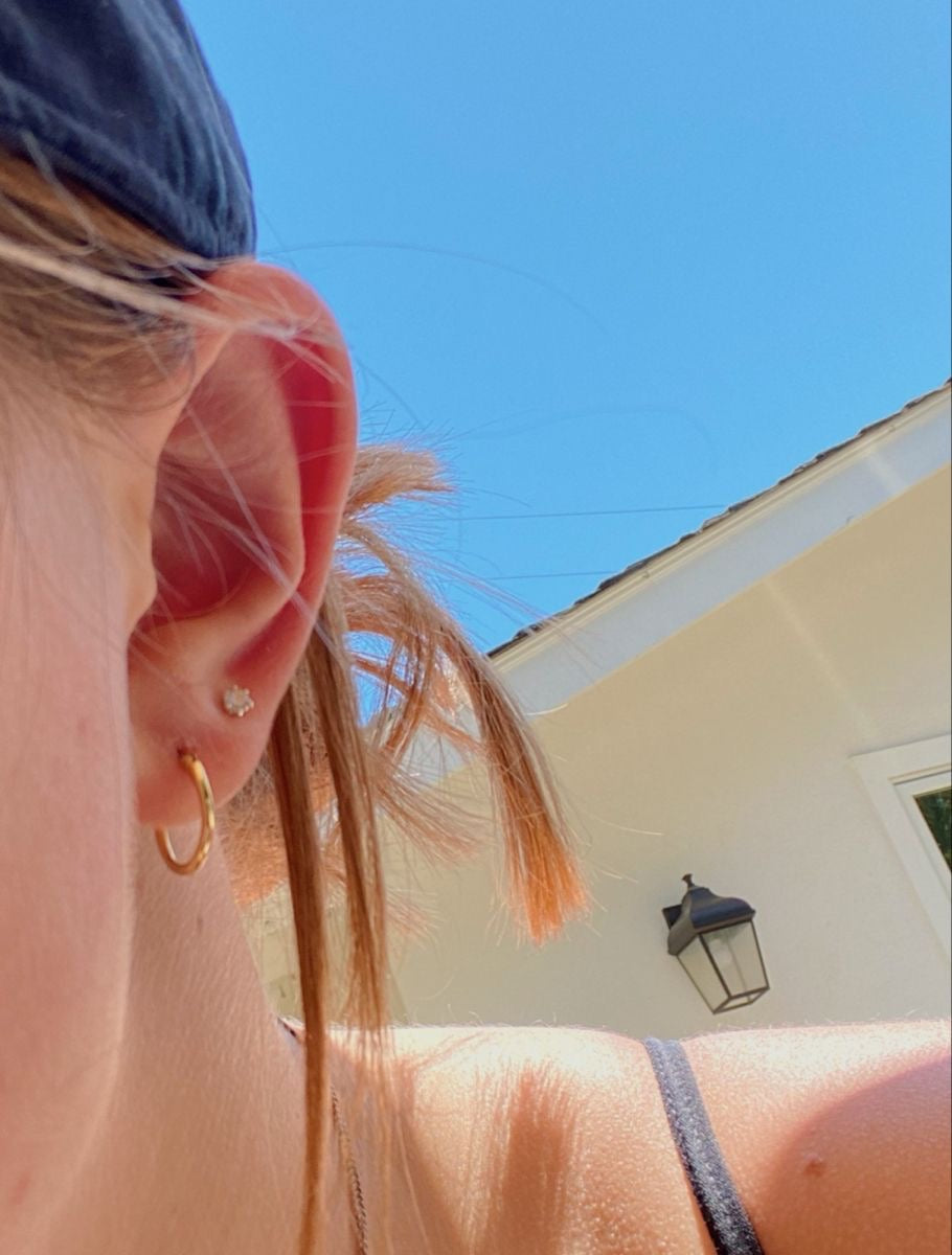 Mini Crystal Stud Earrings (Stainless Steel)