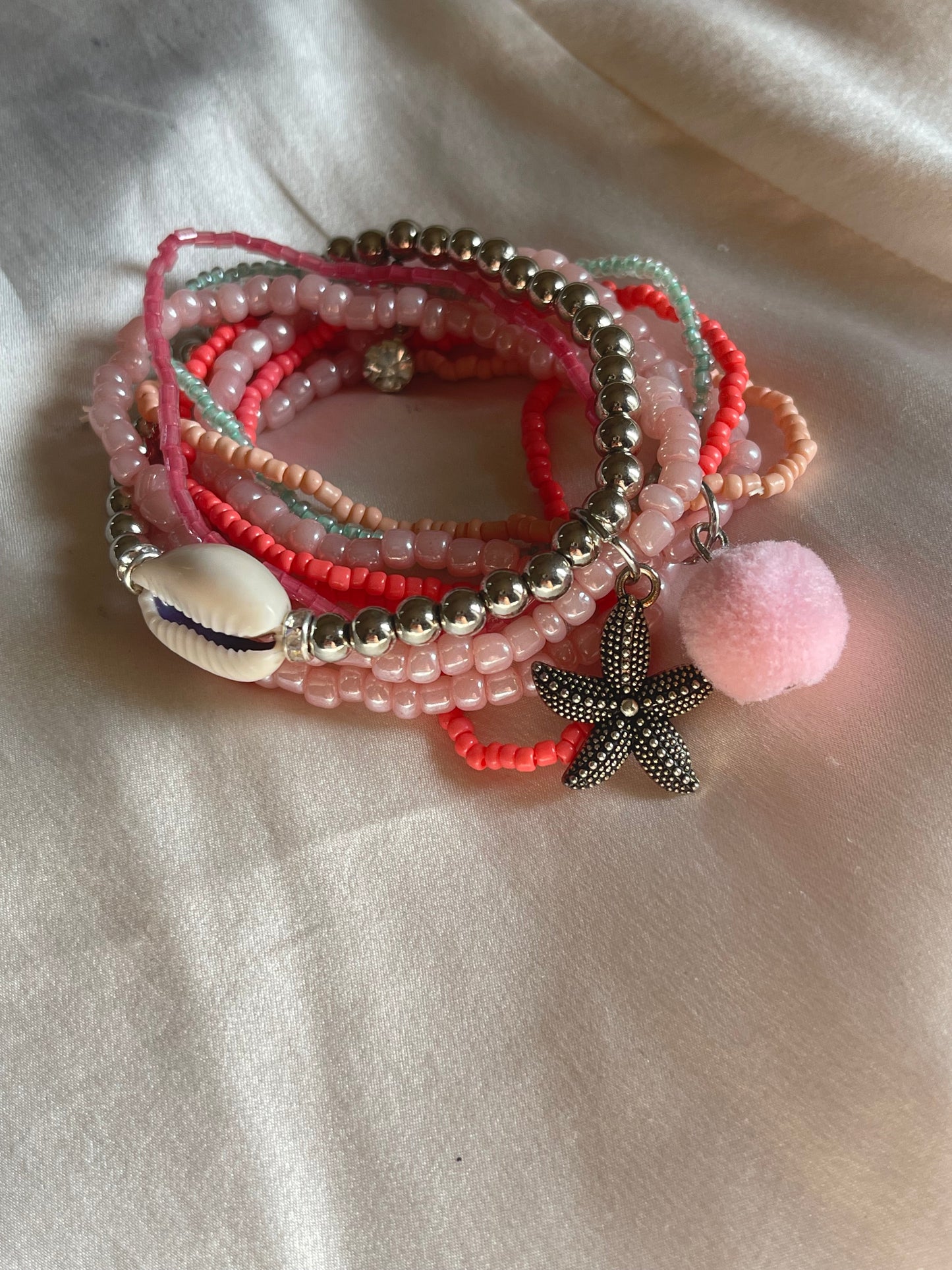 Chunky Starfish Layered Bracelets