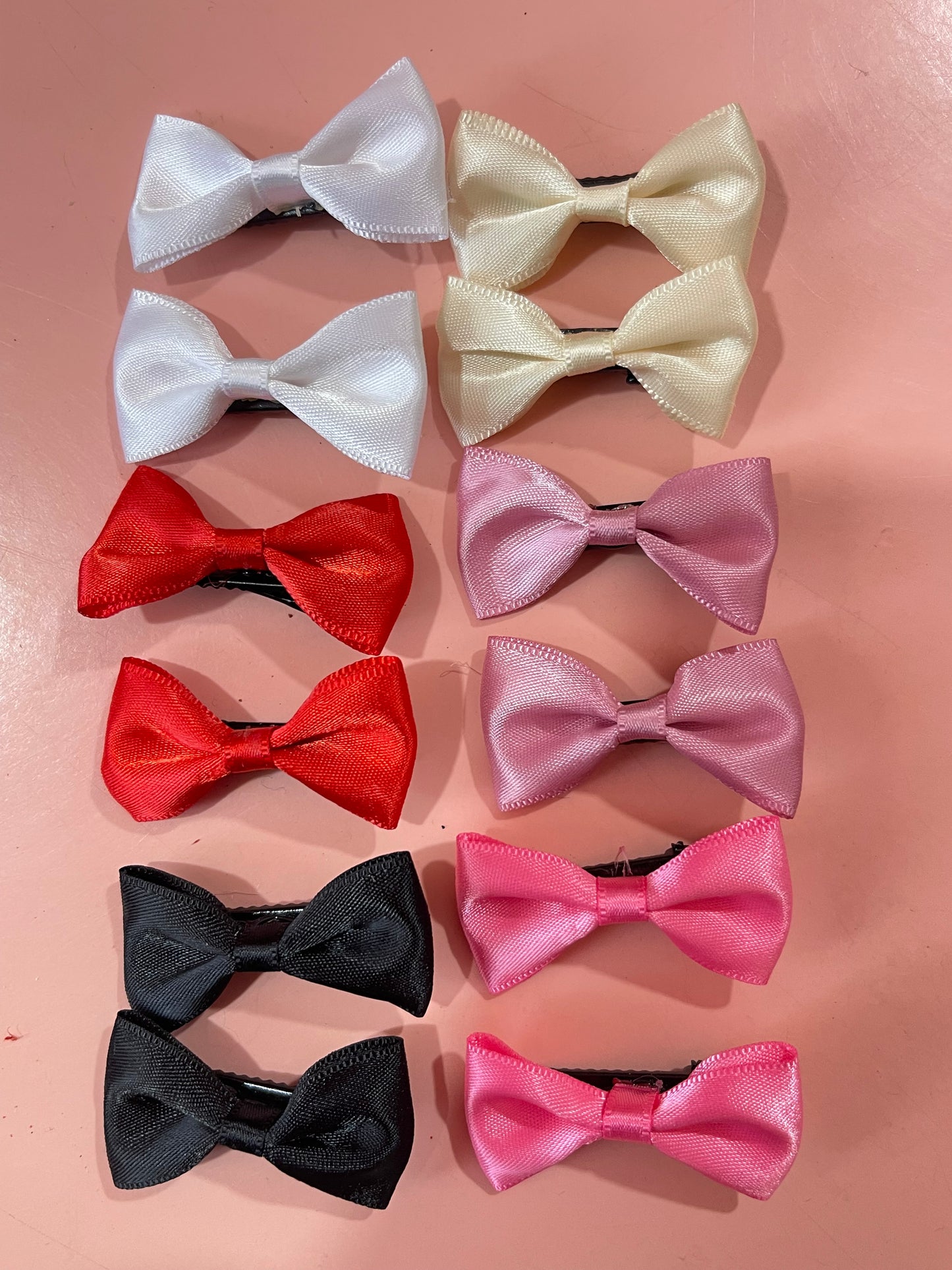 Mini Bow Tie-Hair Clip- Pairs of 2
