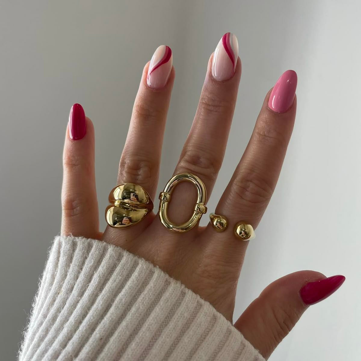 Chunky Oval Ring (Stainless Steel)