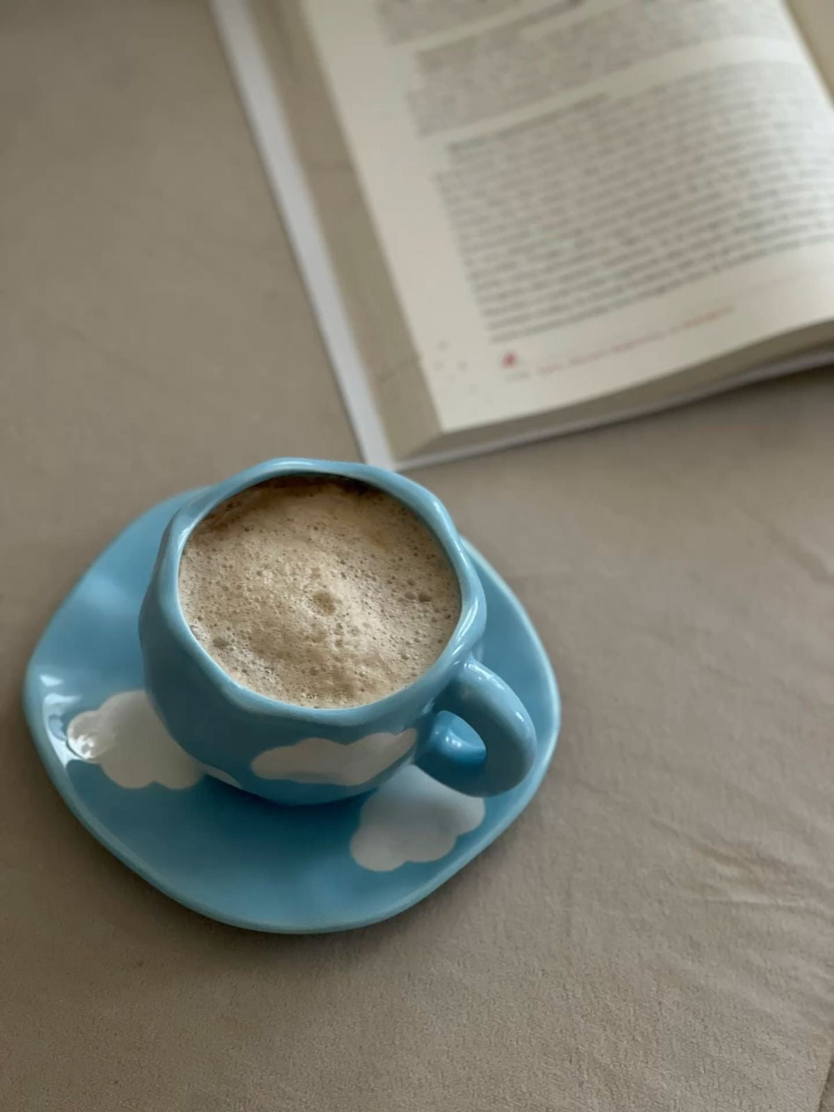 Cozy Cloud Mug Set☁️ (mug & coaster included)