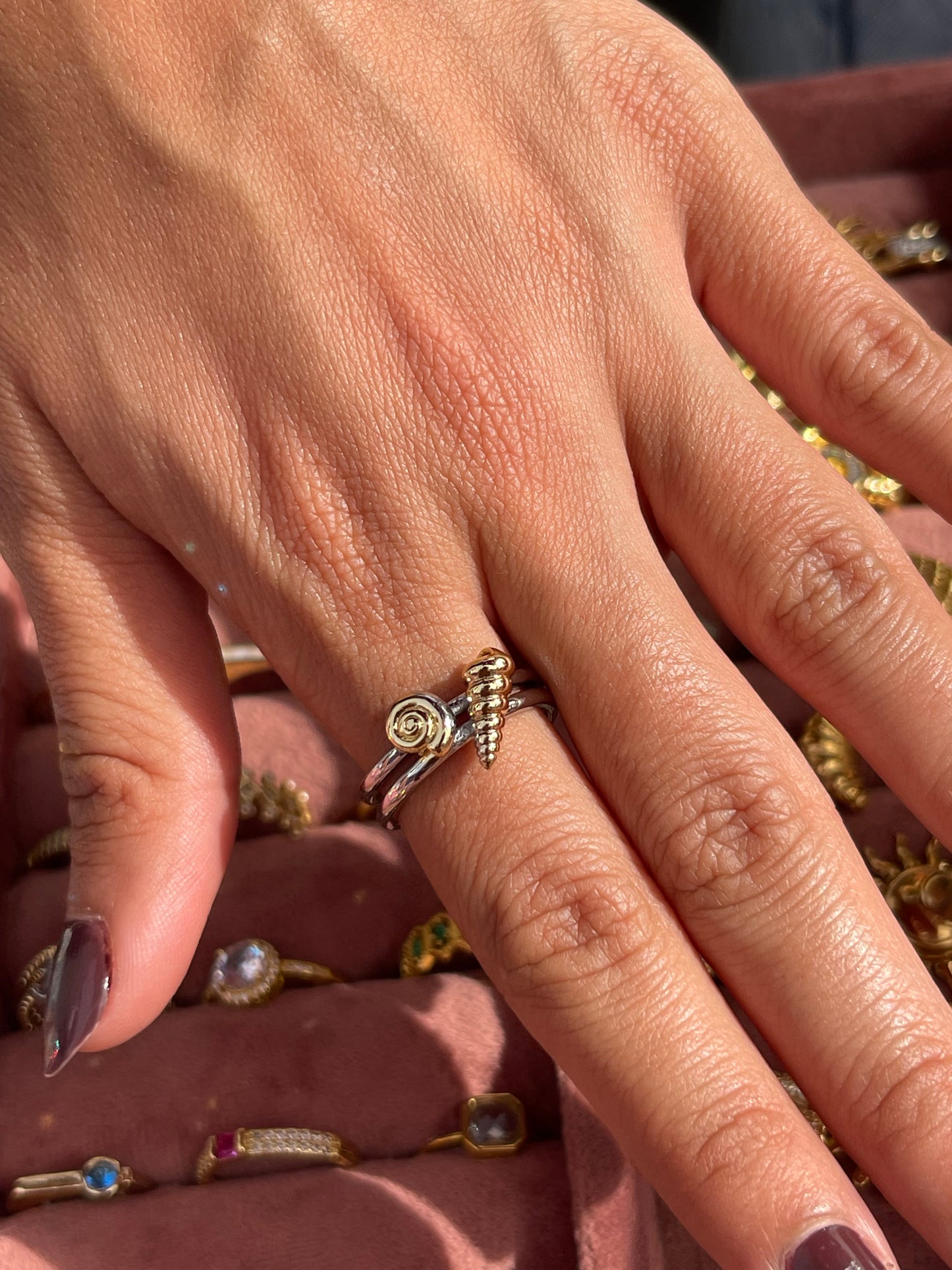 Summer Shells Gold Plated Ring - Exclusive