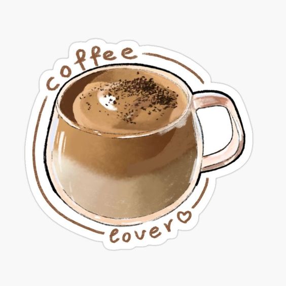 coffee lover- Jumbo Sticker