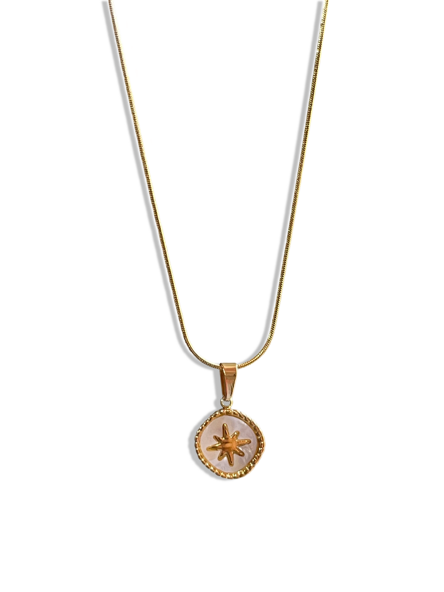 Star Frame Necklace- Stainless Steel