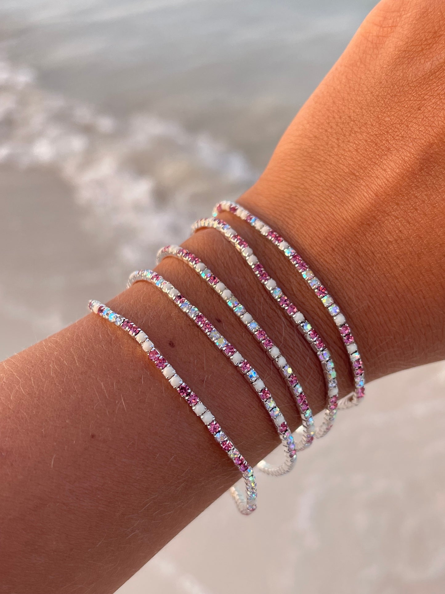 Stretchy Tennis Bracelets (Sold in Ones)