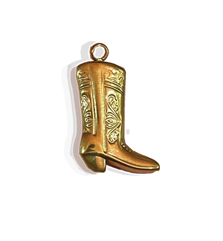 Cow Boy Charm- Stainless Steel