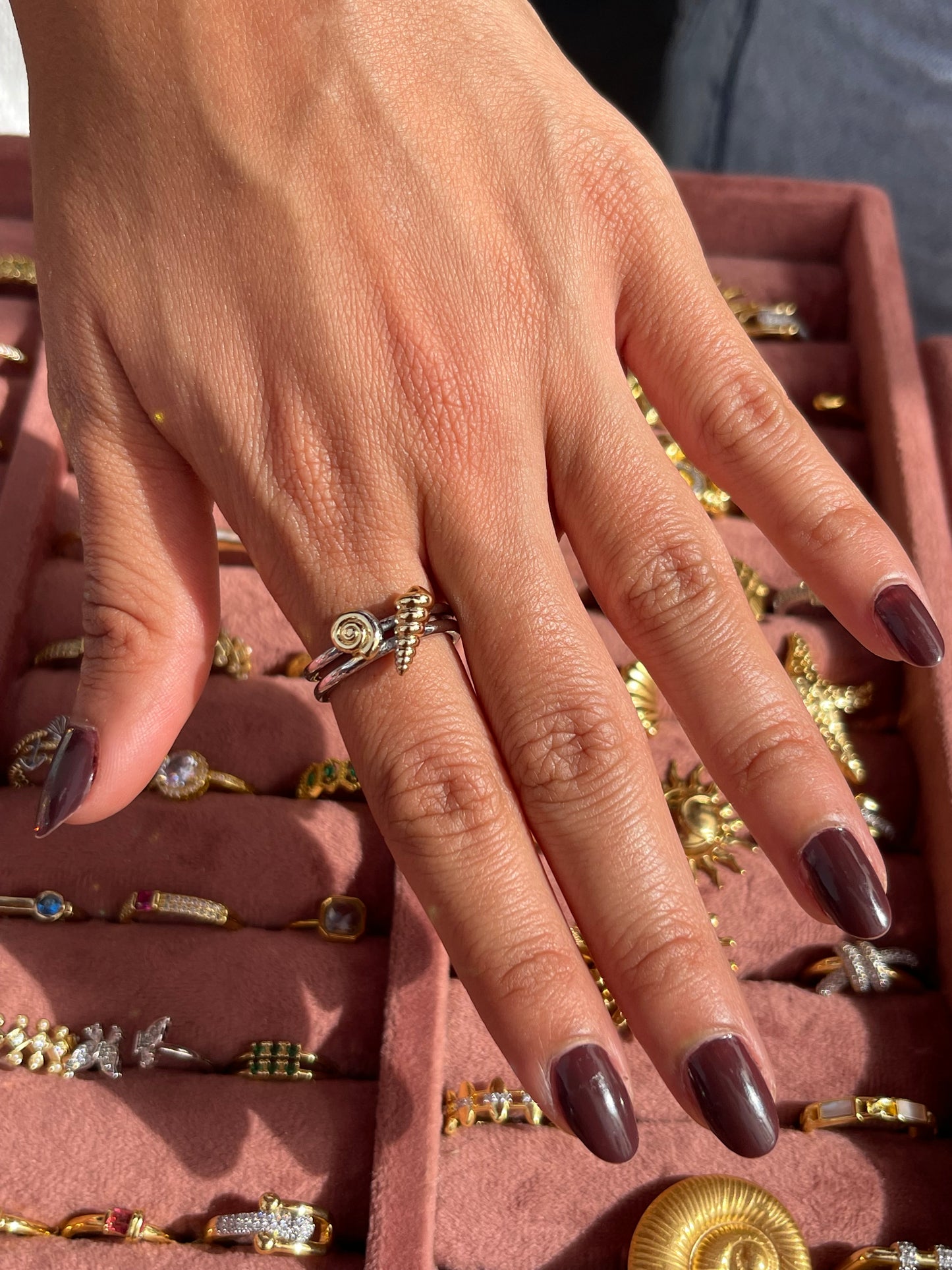 Summer Shells Gold Plated Ring - Exclusive