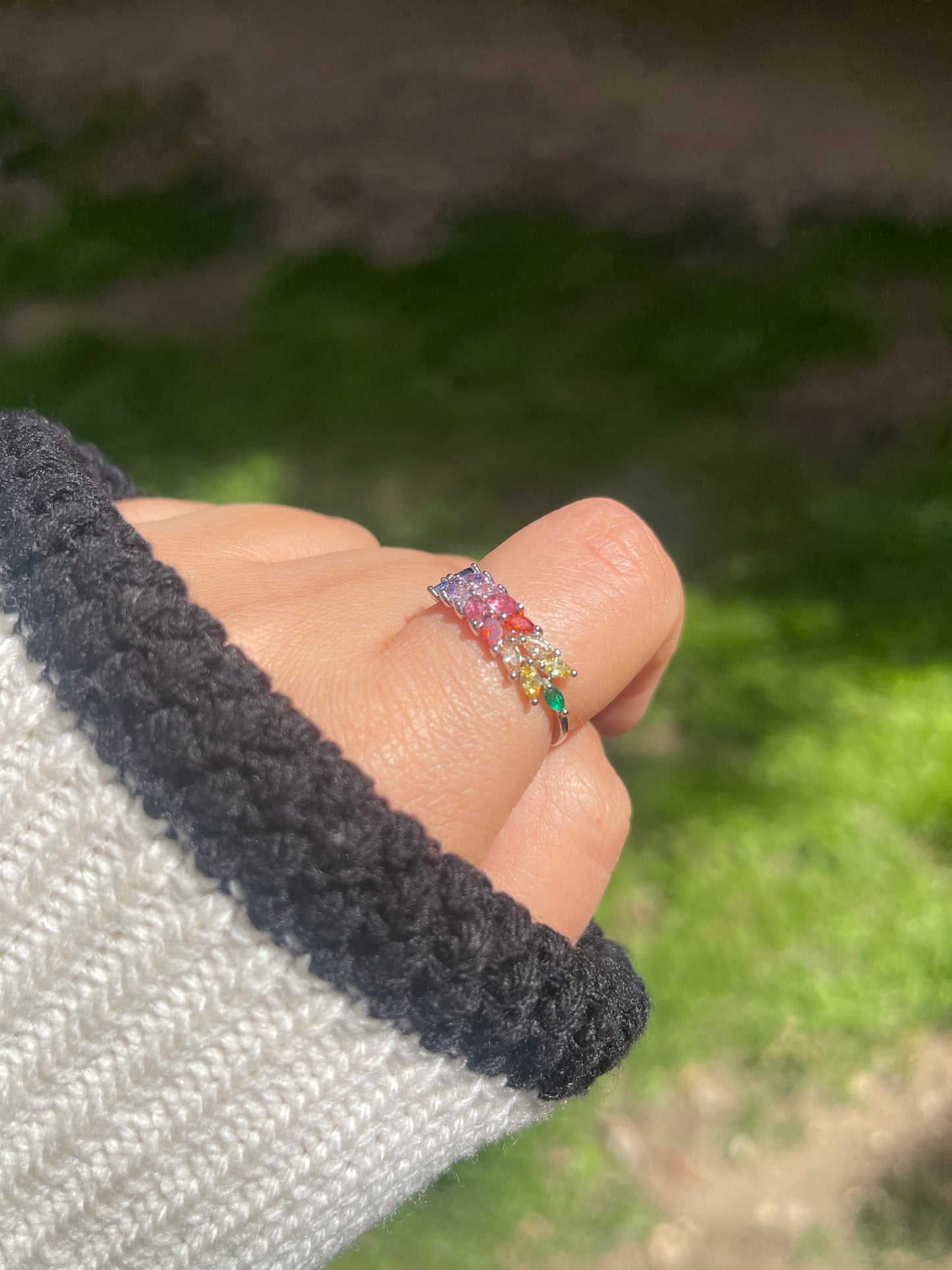 Floral Rainbow Ring