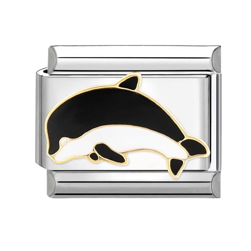 Great Whale- Silver Italian Charm