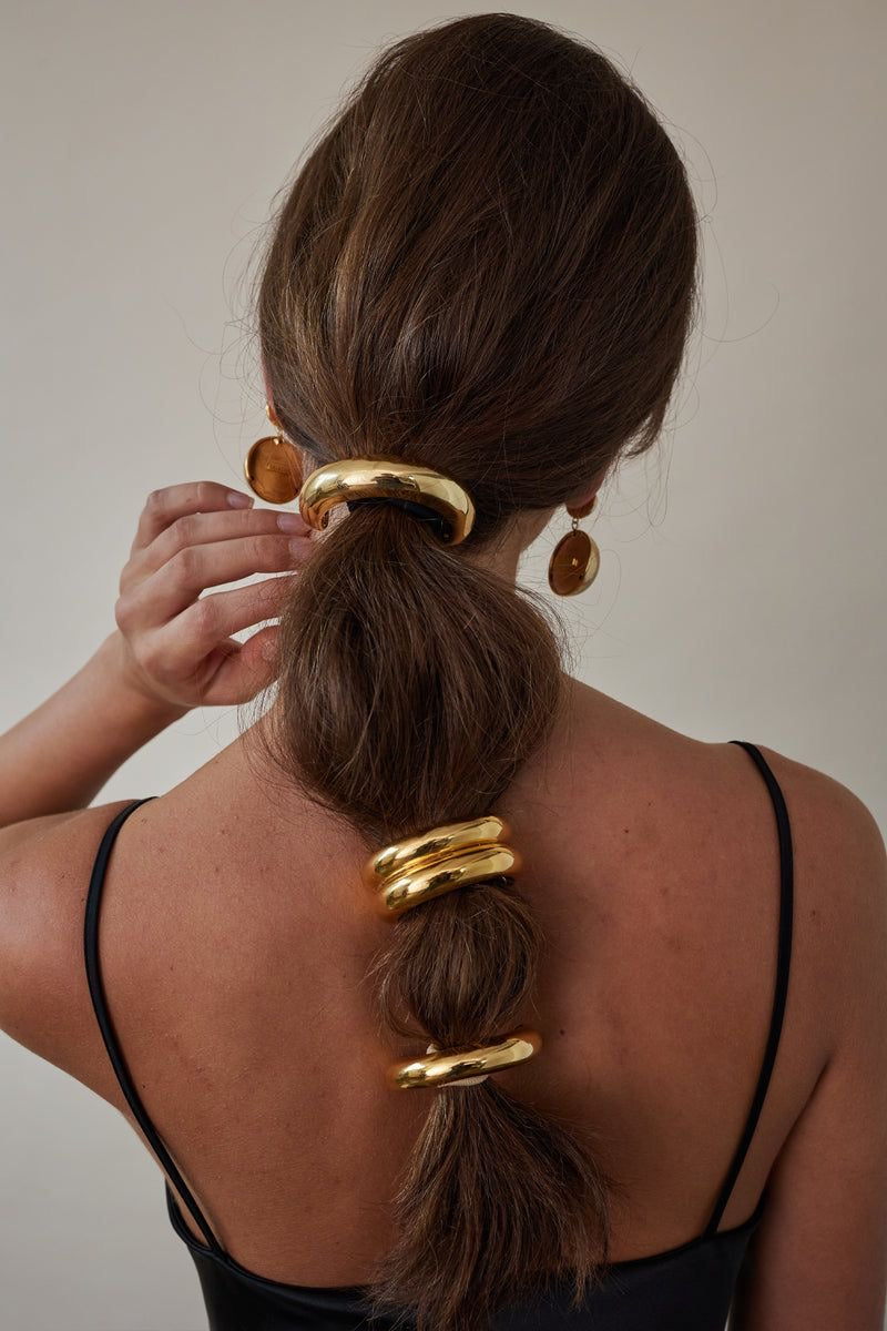 Double Gold Hair Tie