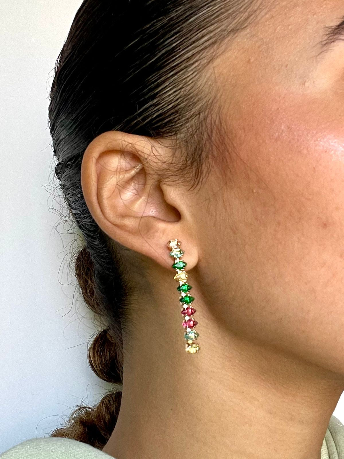 Rainbow Crystal Earrings 2.0 (Stainless Steel)