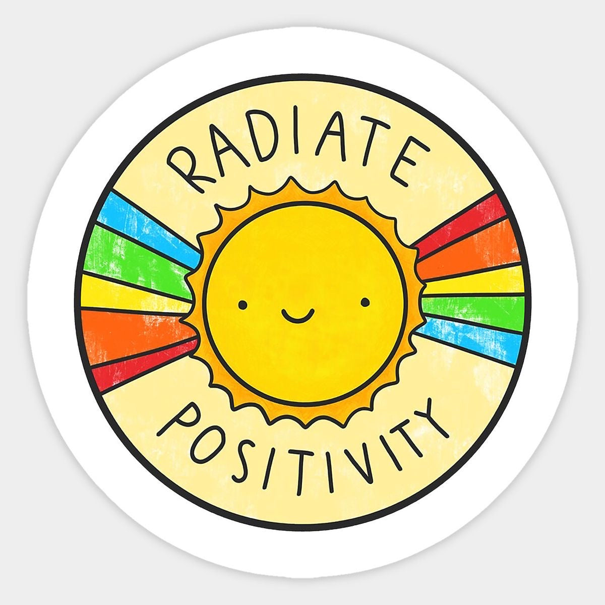 Radiate Positivity Sticker