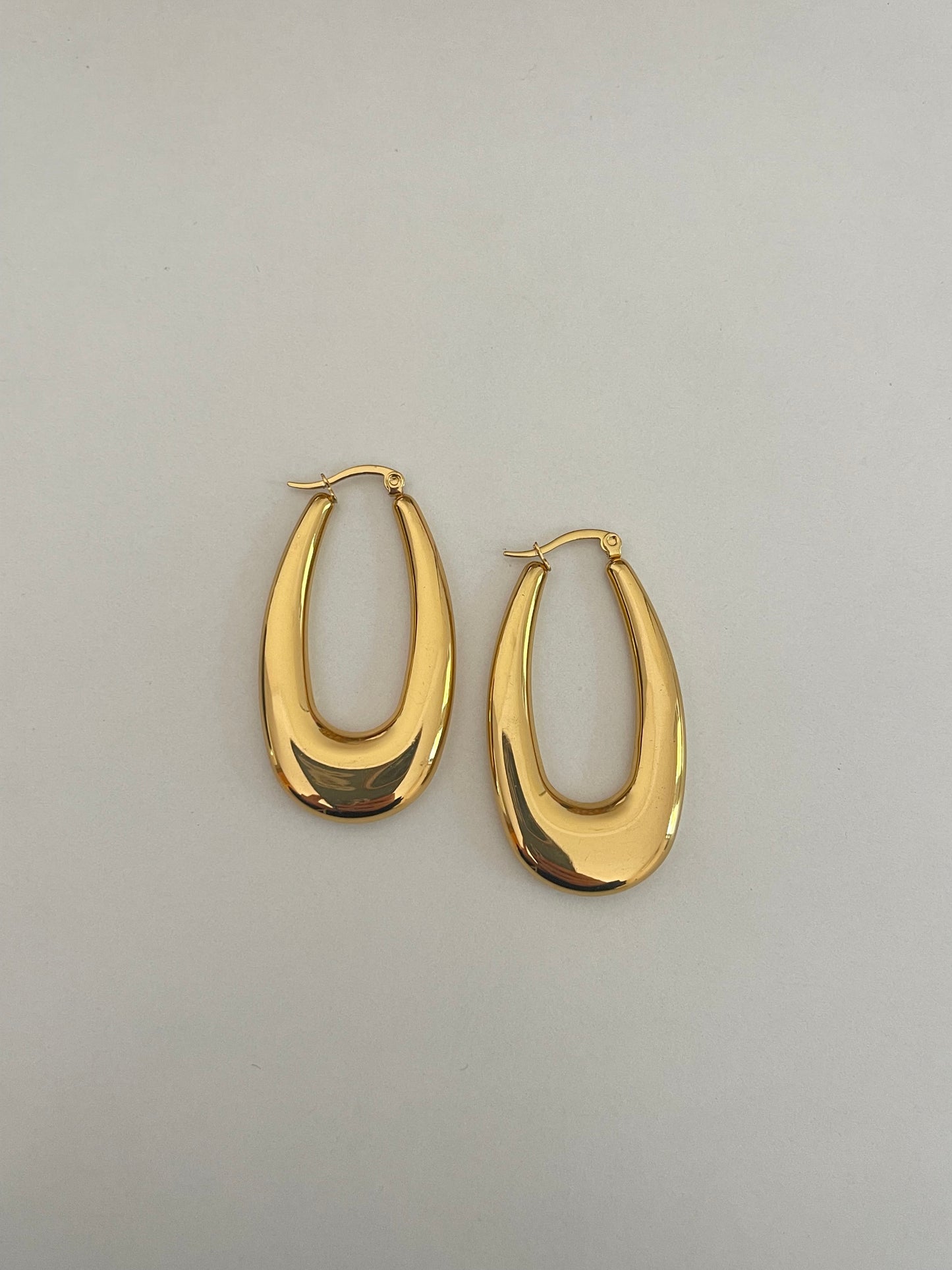Oval Hoop Earrings 2.0 (Stainless Steel)