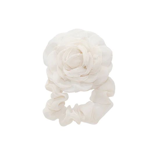 Satin Rose Hair-Tie