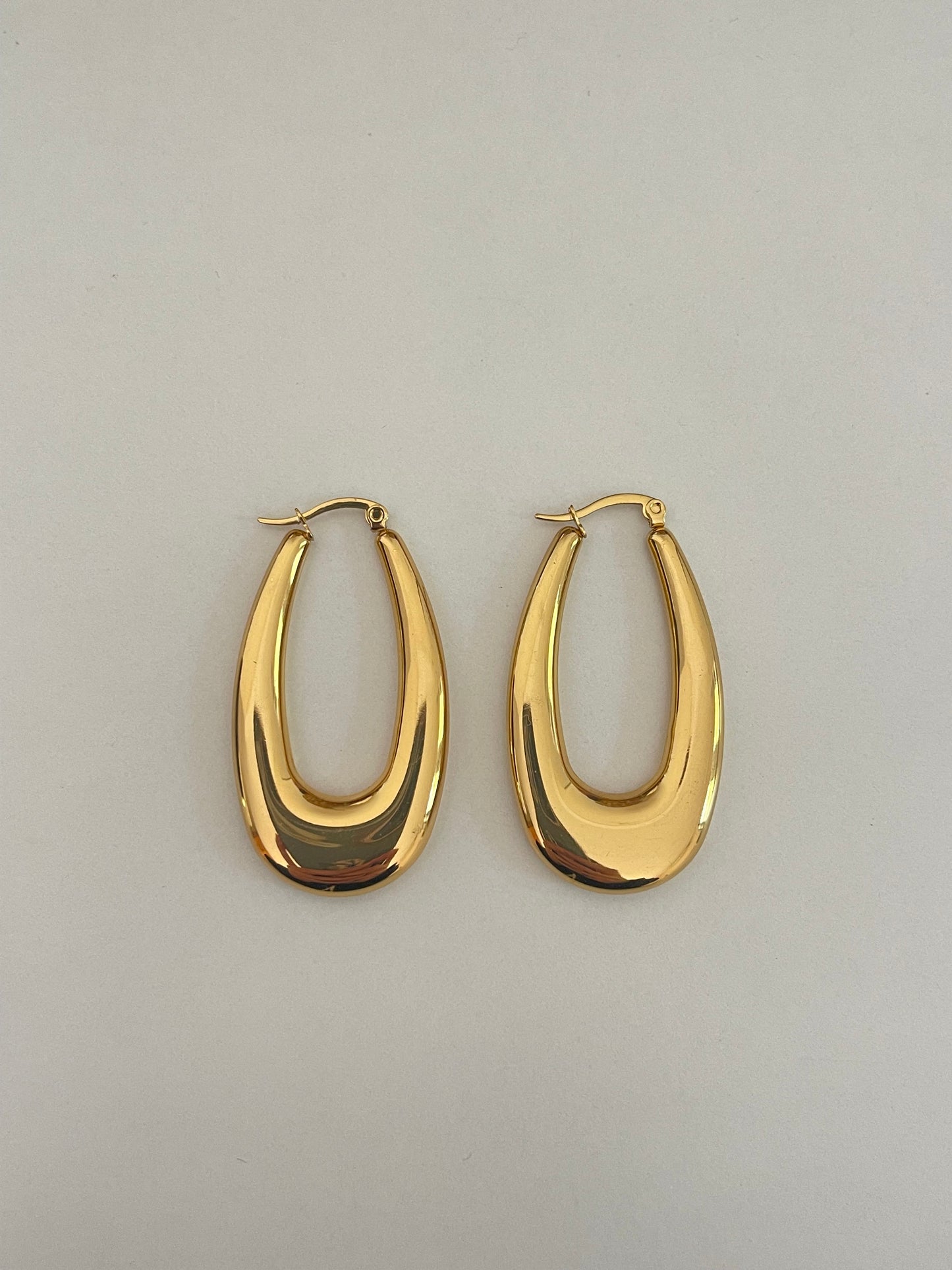 Oval Hoop Earrings 2.0 (Stainless Steel)