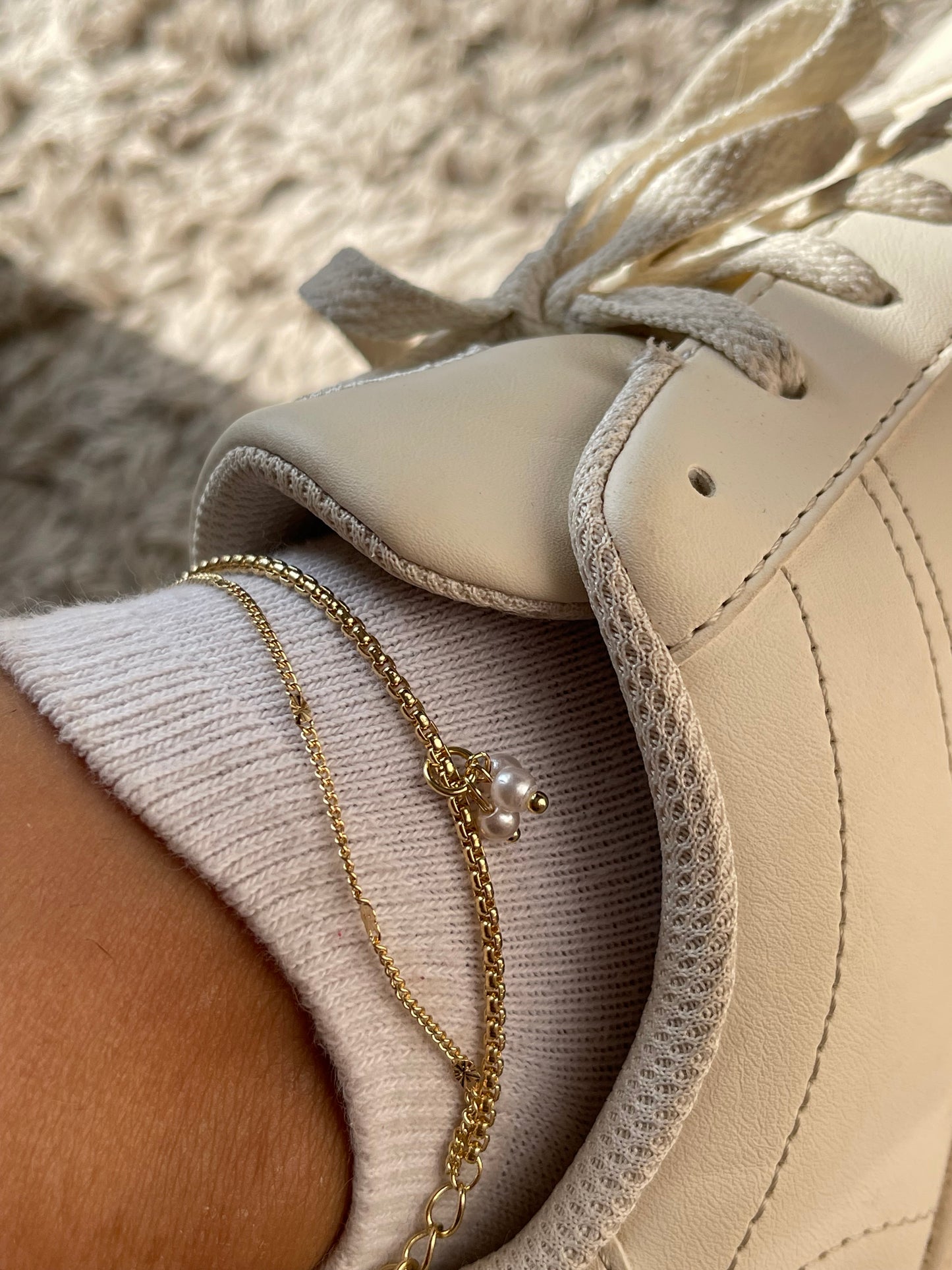 Pearly Anklet Stack 2.0