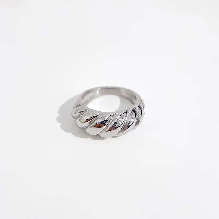 Twisted Chunky Ring (Stainless Steel)