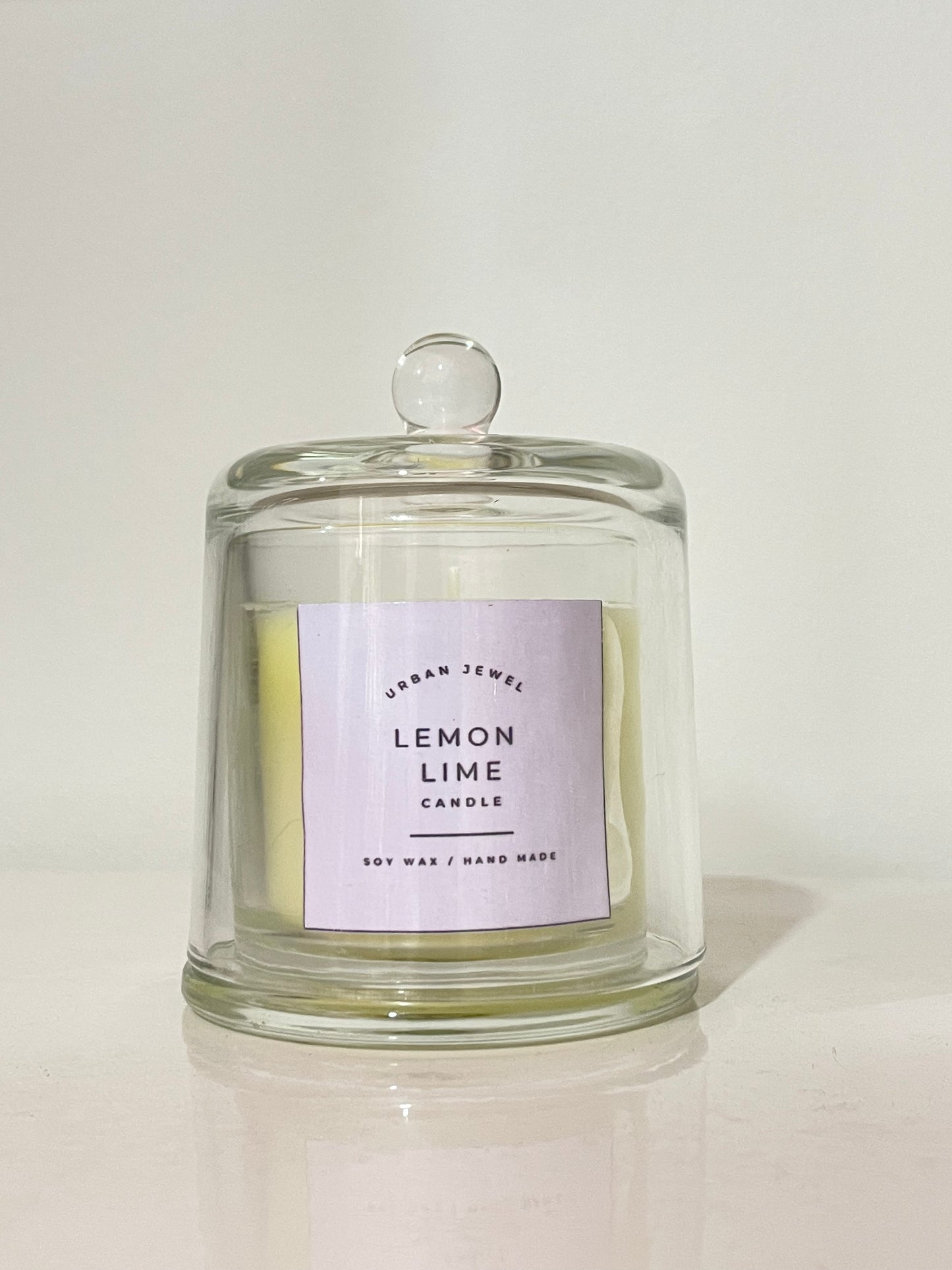 Lemon Lime- Glass Candle