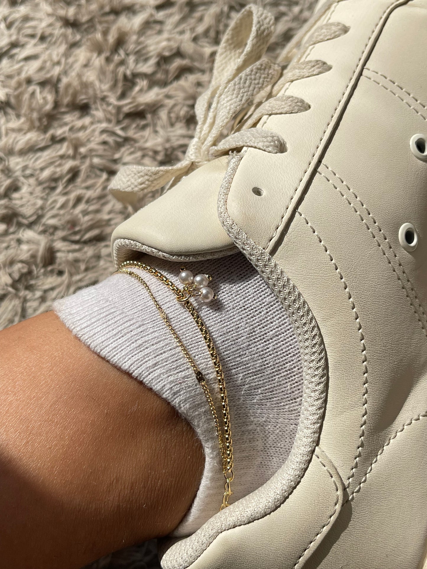 Pearly Anklet Stack 2.0