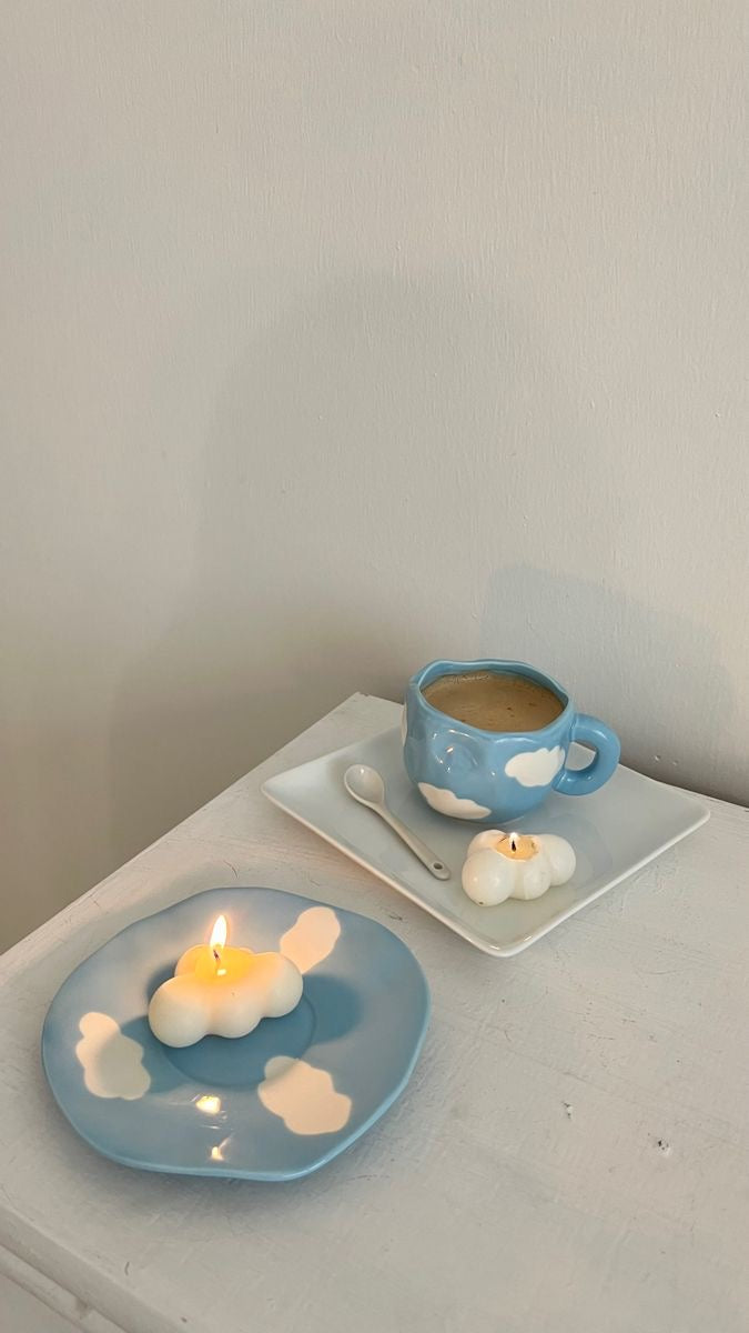 Cozy Cloud Mug Set☁️ (mug & coaster included)