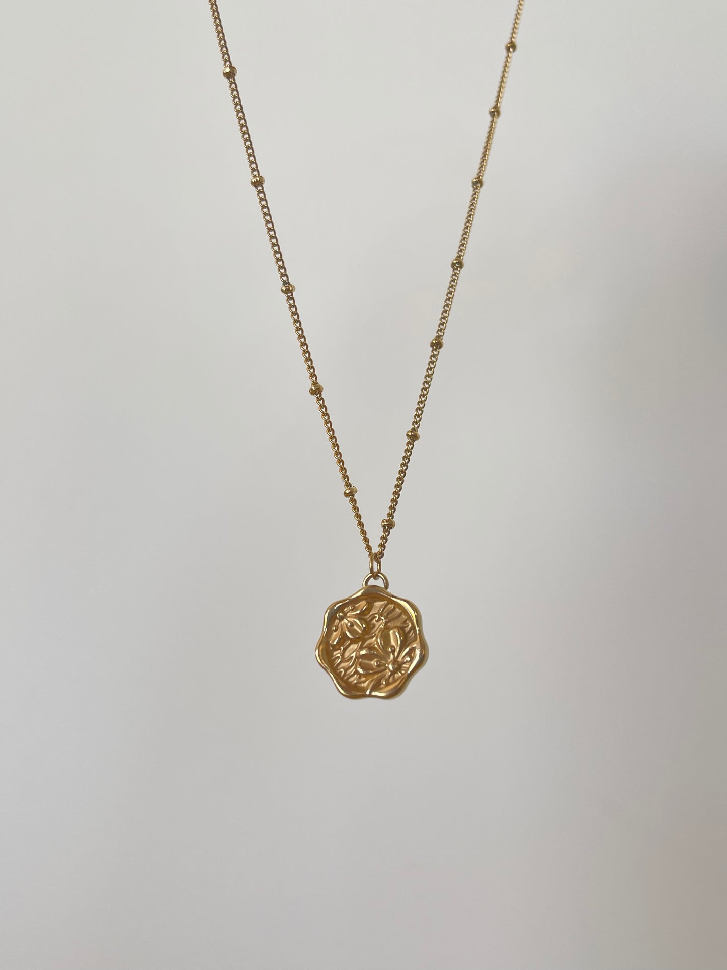 Flower Necklace (Stainless Steel)