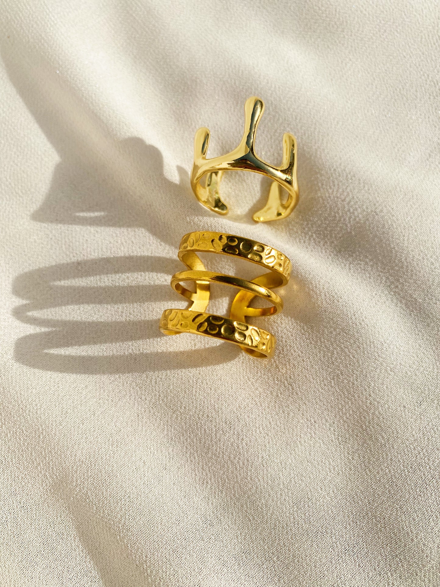 Iconic Statement Ring- Gold Plated