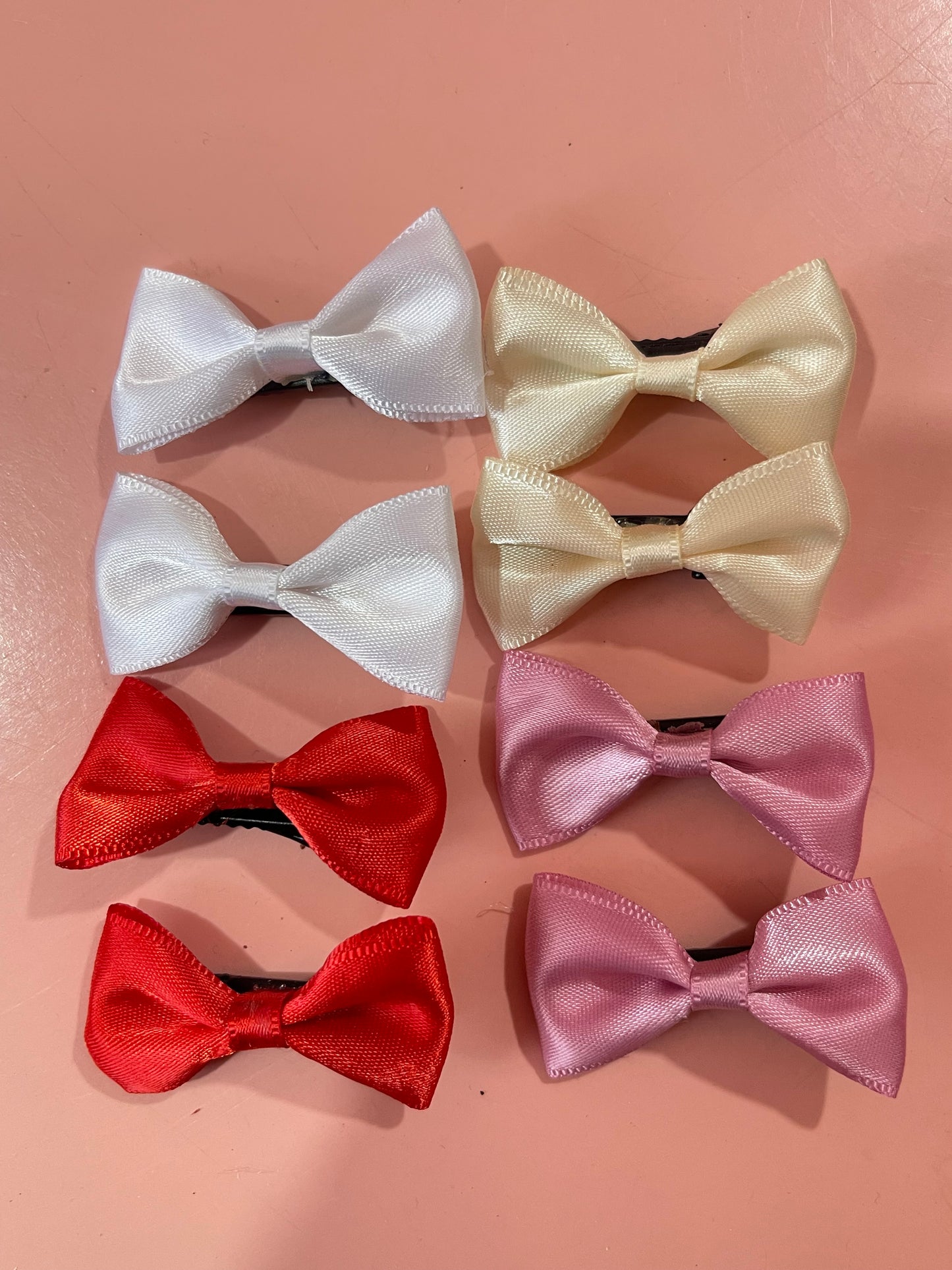 Mini Bow Tie-Hair Clip- Pairs of 2