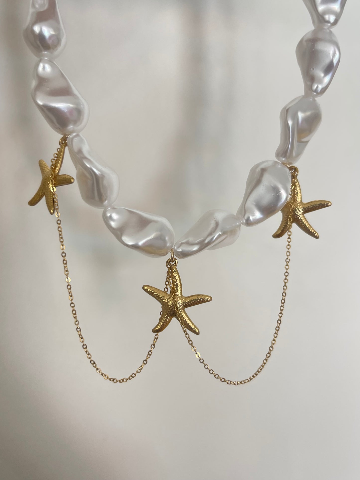 Pearly Starfish Necklace