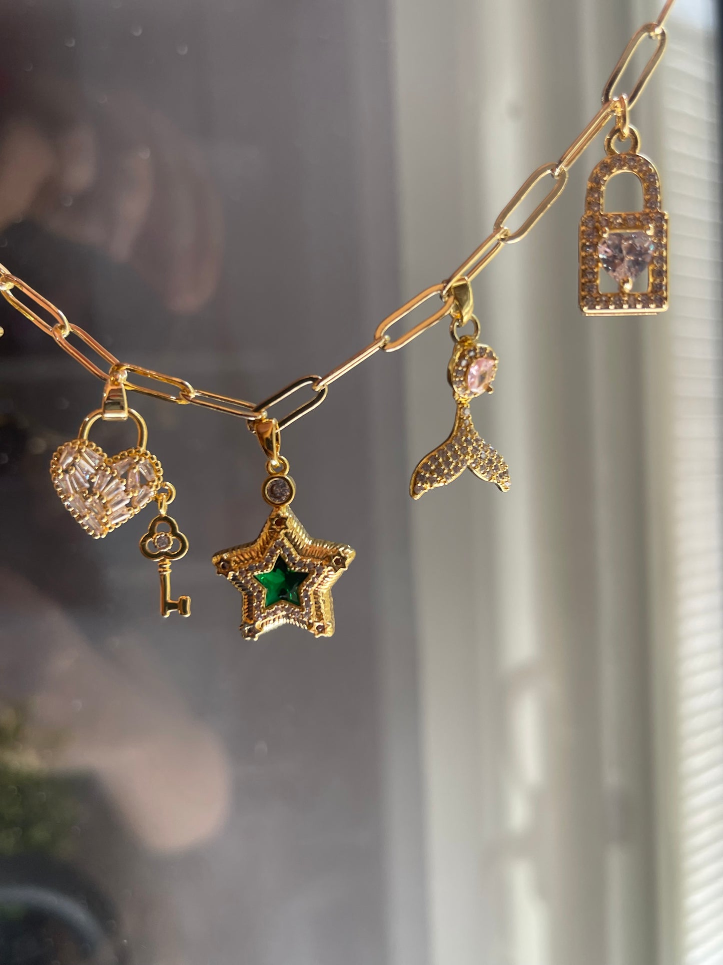 Dolphin Tale Charm- Gold Plated