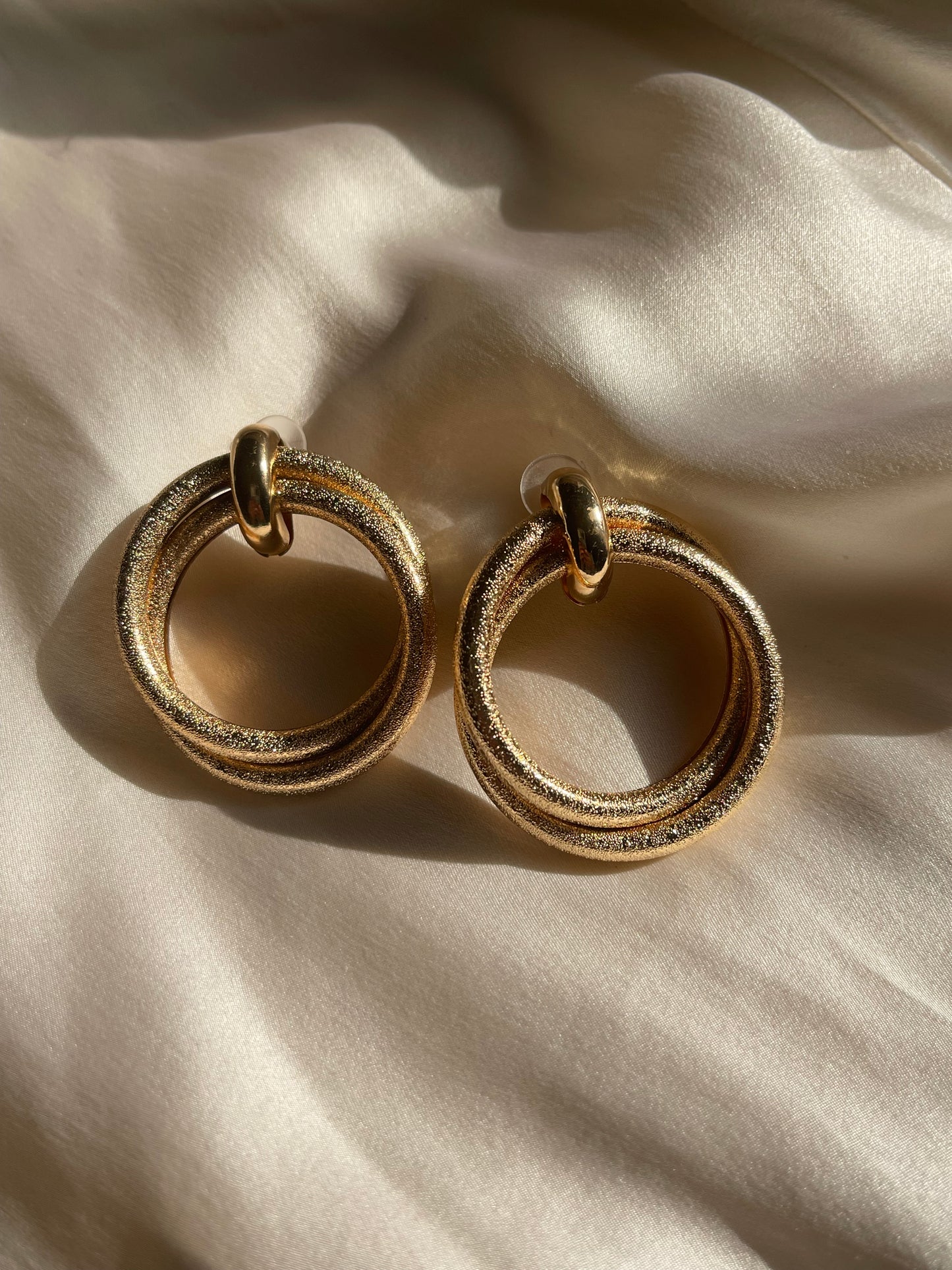 Statement Sparkly Hoop Earrings