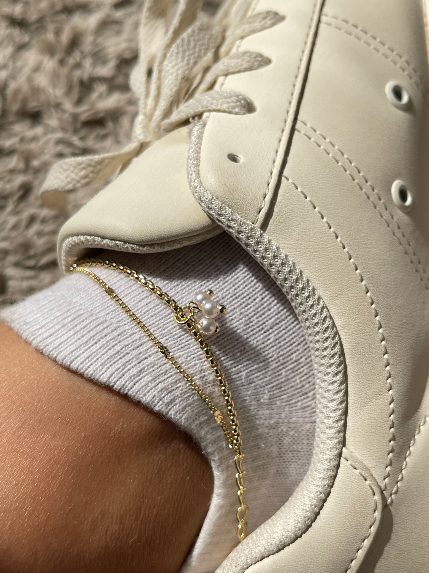 Pearly Anklet Stack 2.0