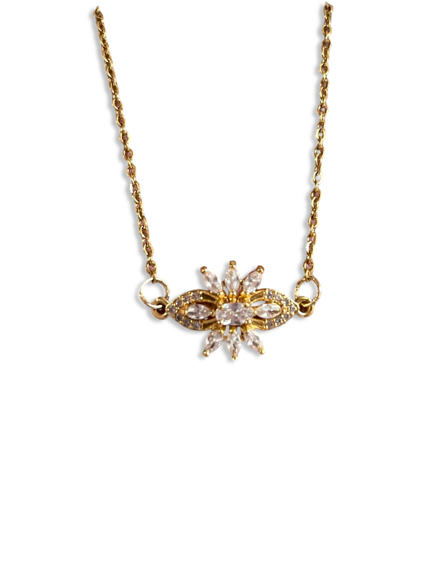Crystal Flower Necklace