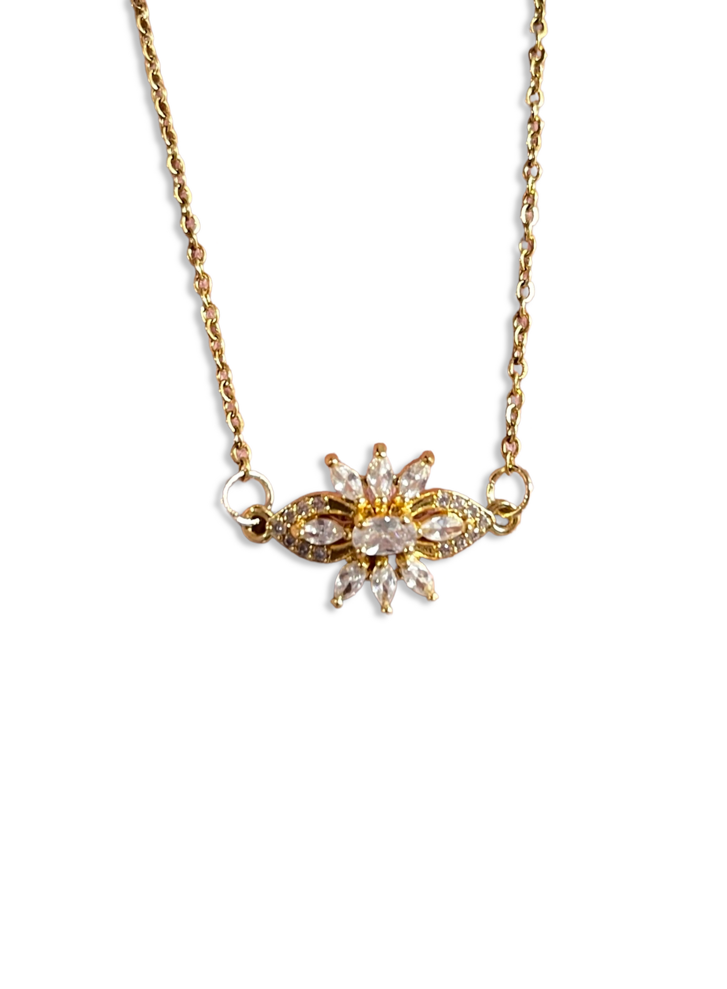Crystal Flower Necklace