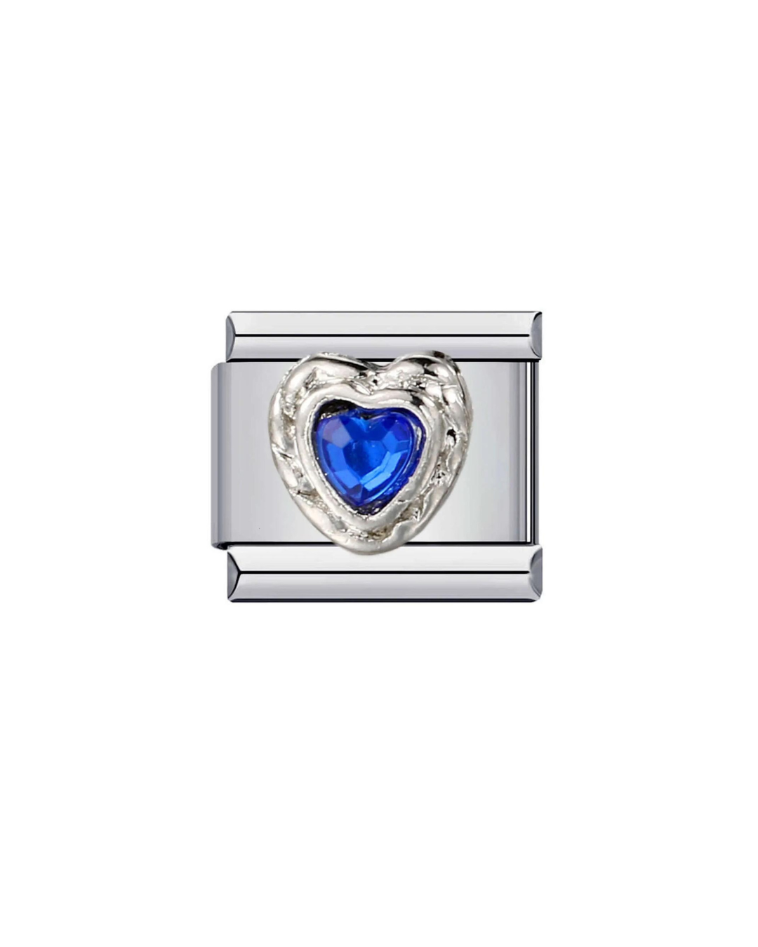 Heart Stud - Silver Italian Charm
