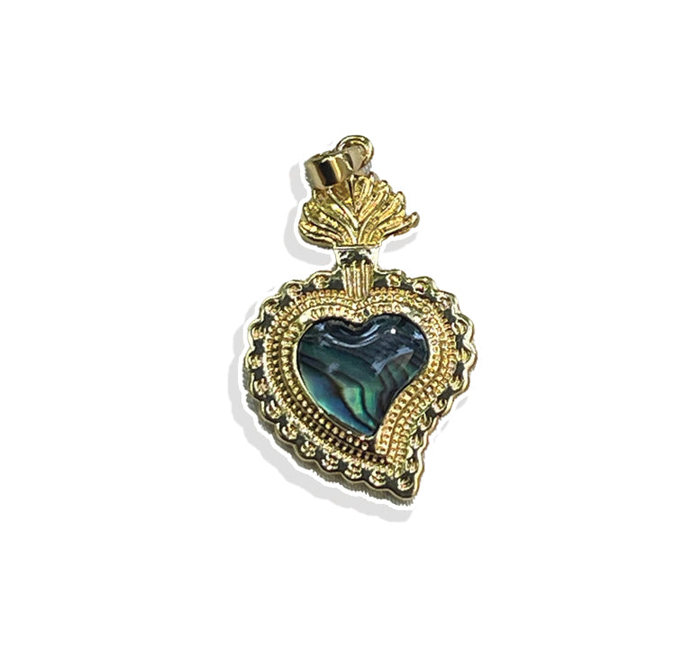 Deep Blue Heart Charm