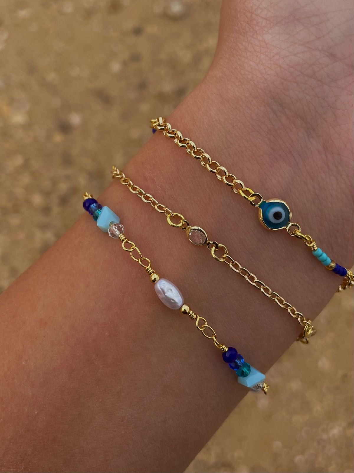 evil eye bracelets (gold plated) 🧿✨