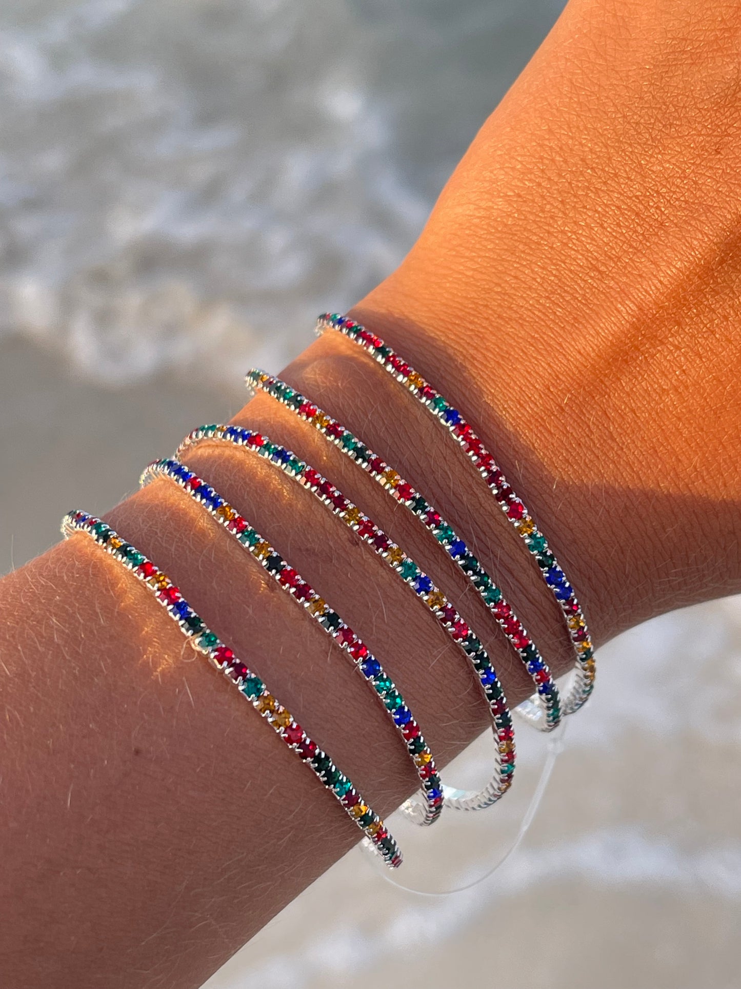 Stretchy Tennis Bracelets (Sold in Ones)