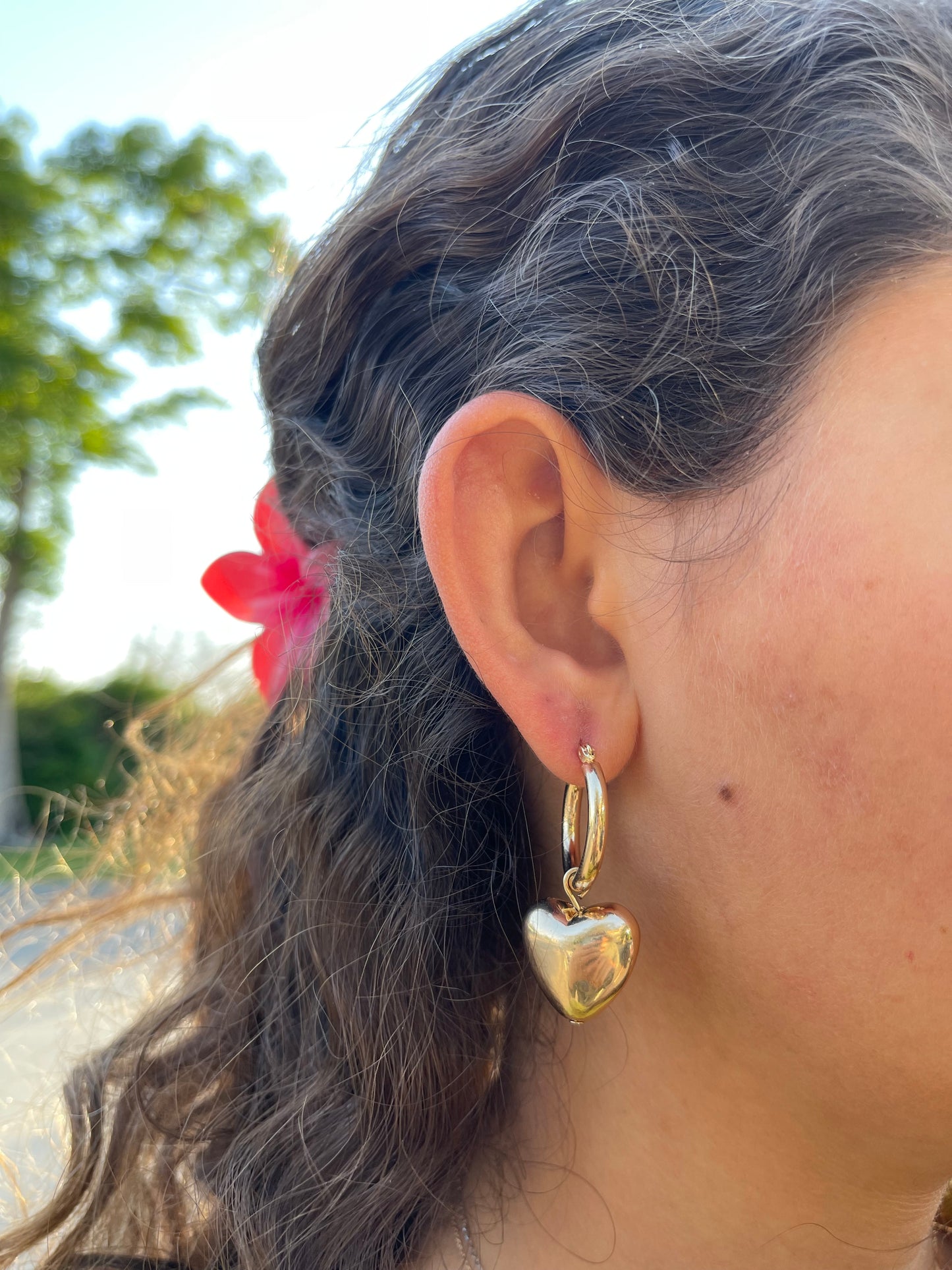 Heart Hoop Earrings 2.0
